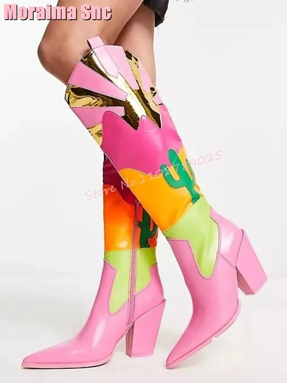 Ethnic Fashion - 2026 Stivali Alti al Ginocchio da