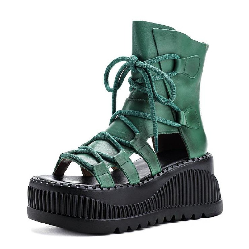 Ethnic Modern Fashion - Stivaletti alla caviglia in vera pelle