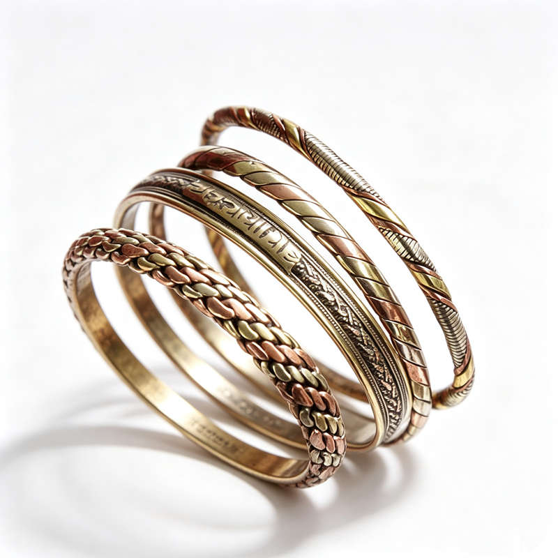 Ethnic Fashion Com - Gioielli Indiani: Bracciali Aperti Sottili in