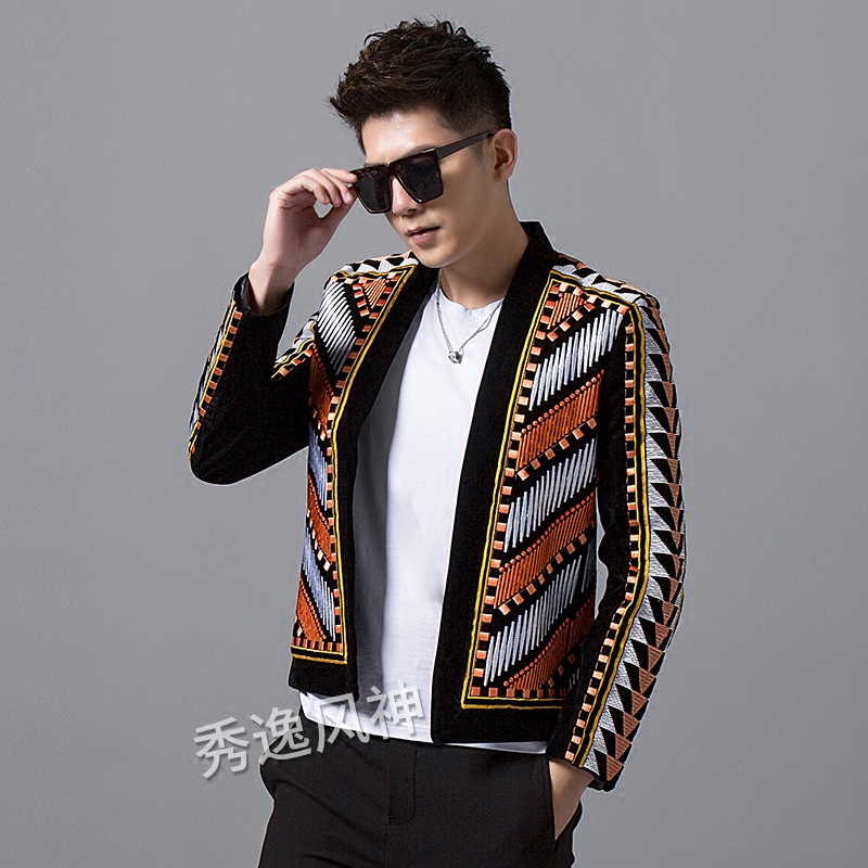 Ethnic Fashion Imports - Giacca Etnica in Velluto Ricamato, Moda