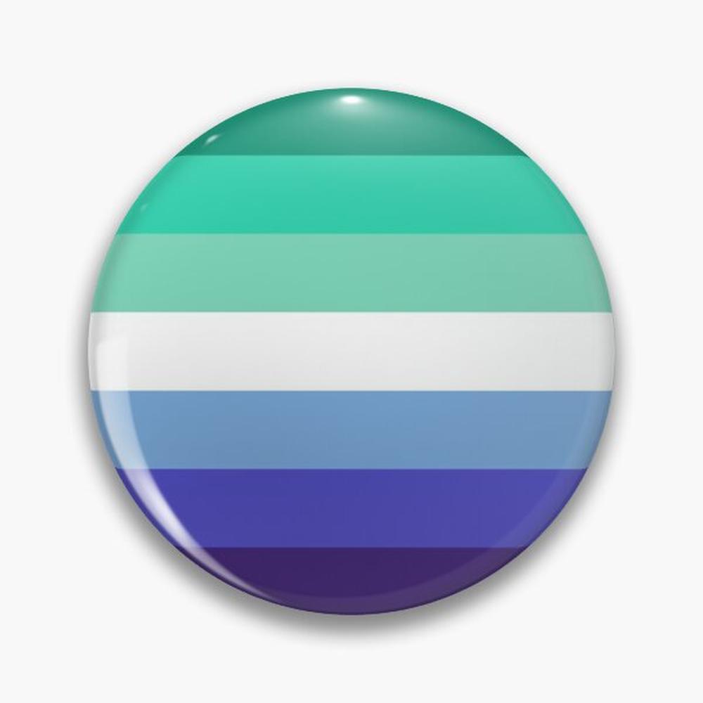 Ethnic Modern Fashion - MLM Gay Pride Flag Pin Bottoni
