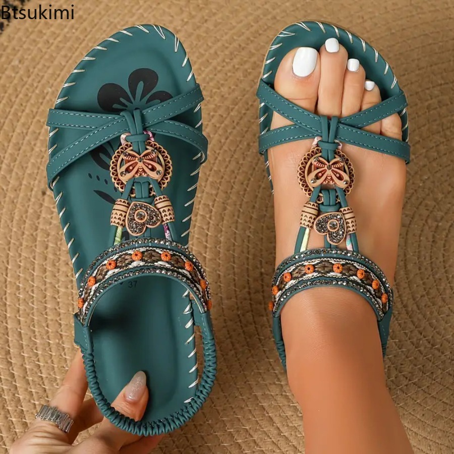 Ethnic Fashion - Sandali Boho da Donna, Scarpe Casual
