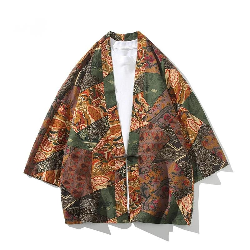 Ethnic Fashion - Stampa stile etnico Yukata Uomo Donna