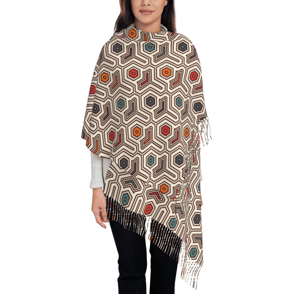 Sciarpa con motivo geometrico  - African Ankara Print recensione e prezzo