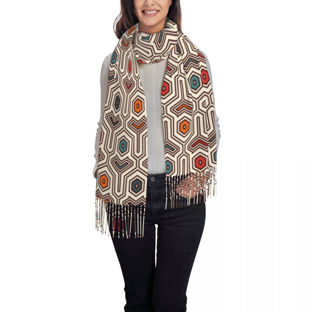Sciarpa con motivo geometrico  - African Ankara Print recensione e prezzo