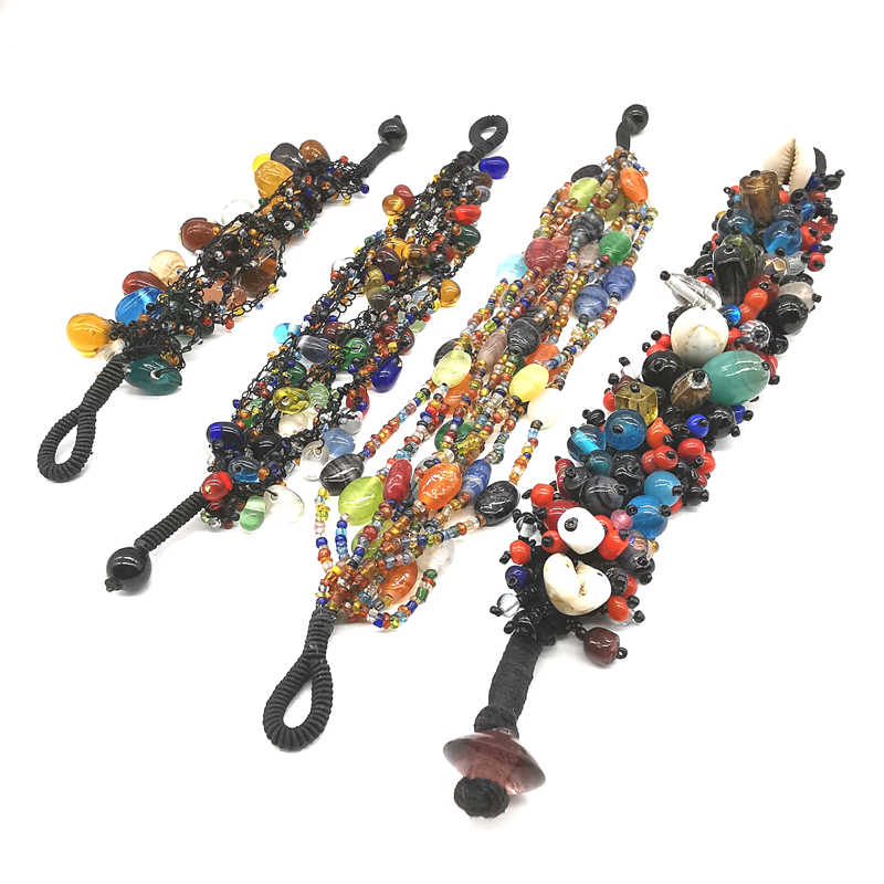 Bracciale con perline di vetro - Ethnic Fashion Com recensione e prezzo